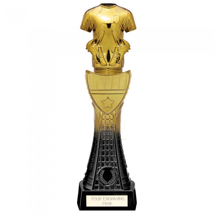 FUSION VIPER SHIRT AND BALL RESIN TROPHY - 3 SIZES - 25.5CM - 32CM